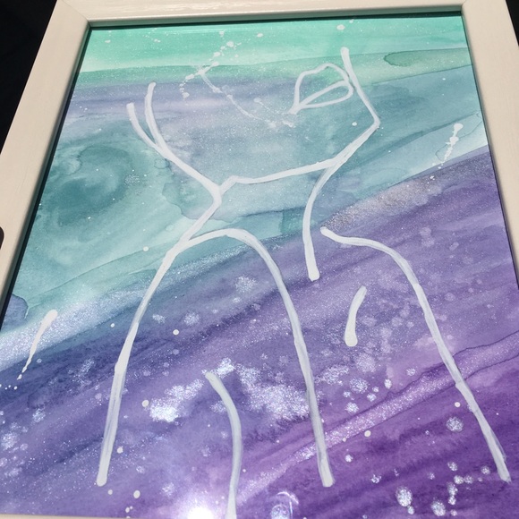 Watercolor woman painting - Picture 4 of 4